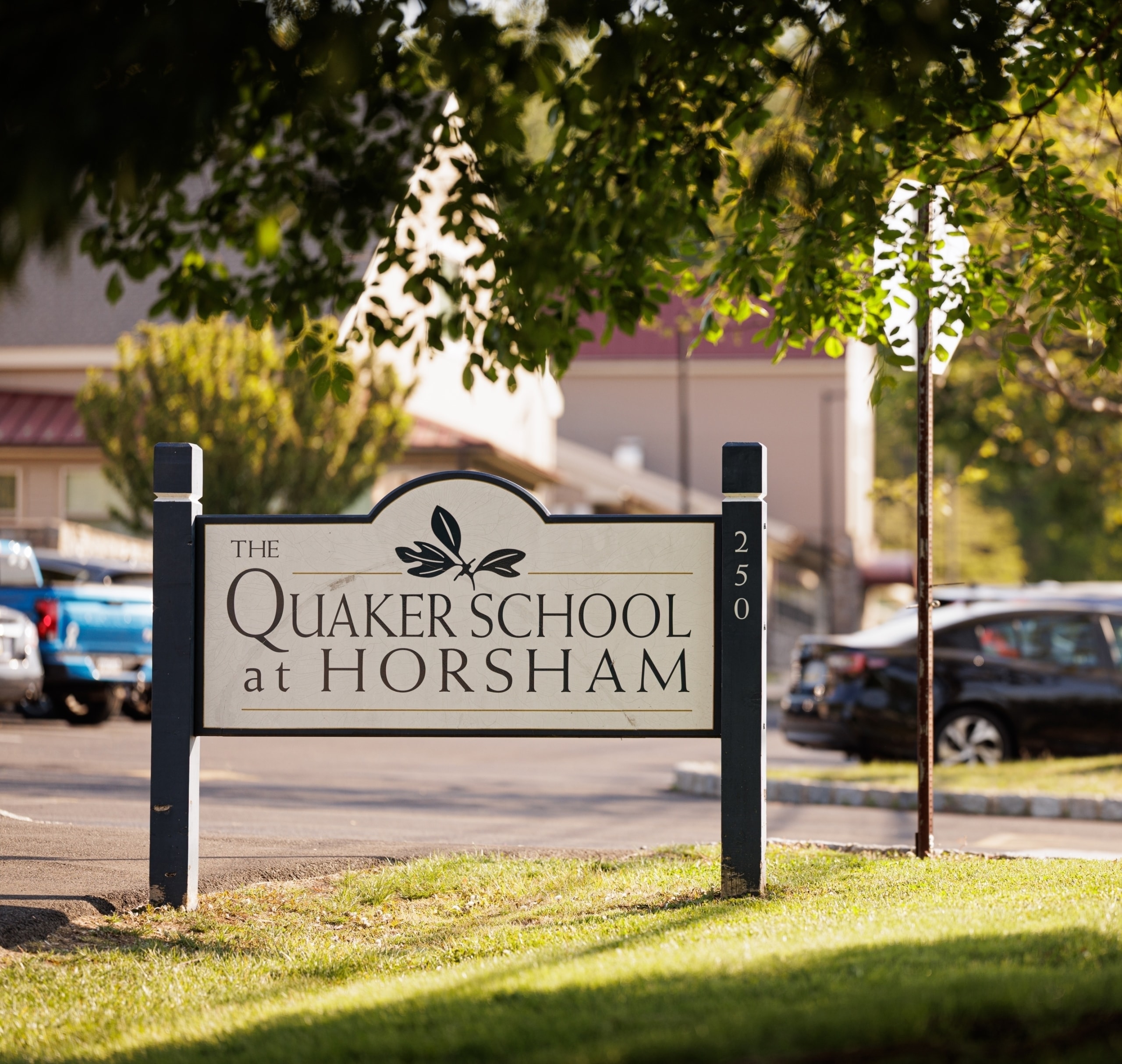 Sign for The Quaker School at Horsham